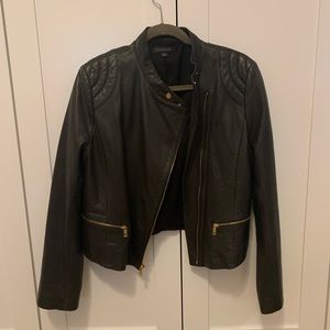 Ann Taylor moto leather jacket